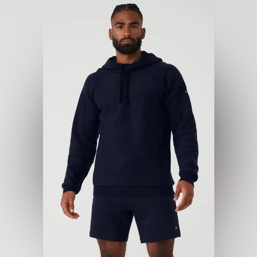 SUPER RARE!🦄 ALO Yoga Triumph Hoodie L Dark Navy